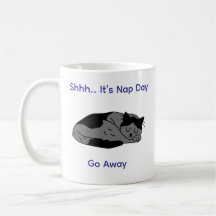 "Niedlich Lazy Cat Coffee Tasse - Nickerchen Day V