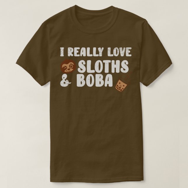 Niedlich Lazy Sloth Boba Tea Sweet Bubble Tee (Design vorne)