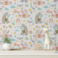 Niedlich Leaping Llamas Girls Modernes Kindermuste