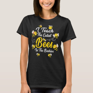 Niedlich lehre ich die Niedlichsten Bienen in den  T-Shirt