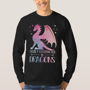 Niedlich leicht abgelenkt von Drachen Pastel Klein T-Shirt