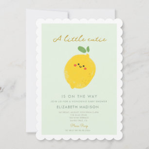 Niedlich Lemon Citrus Baby Dusche Einladung
