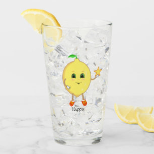Niedlich Lemon Holding a Star Glas