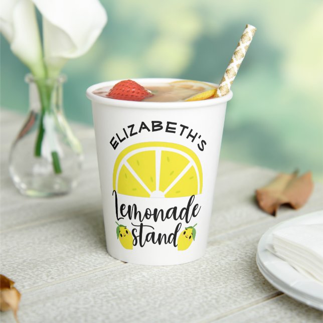 Niedlich Lemon Lemonade Stand Pappbecher (In Situ)