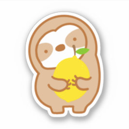 Niedlich Lemon Sloth Aufkleber