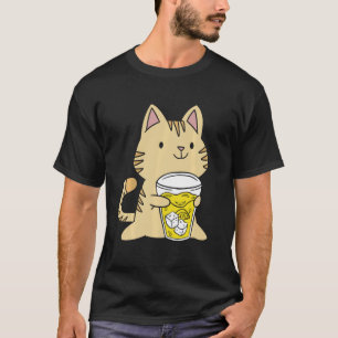 Niedlich Lemonade Stand Cat Funny Lemon Citrus Jui T-Shirt