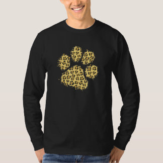 Niedlich Leopard Animal Big Cat Paw Print Shirt Ge