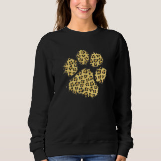 Niedlich Leopard Animal Big Cat Paw Print Shirt Ge