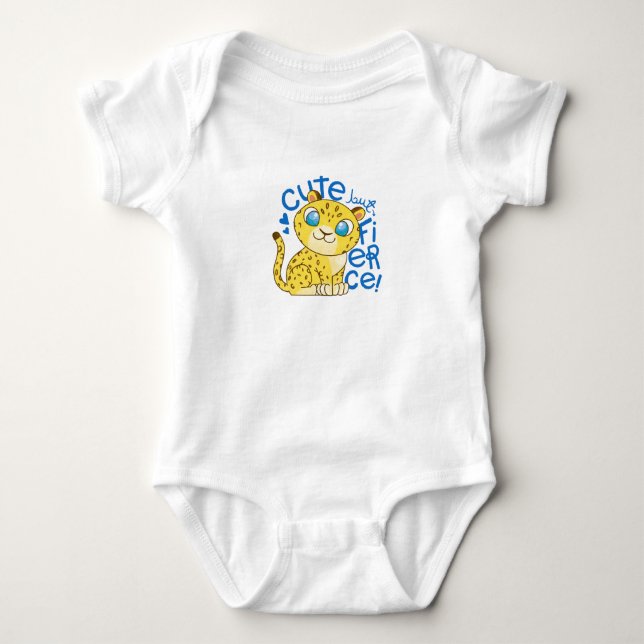 Niedlich Leopard Baby Strampler (Vorderseite)