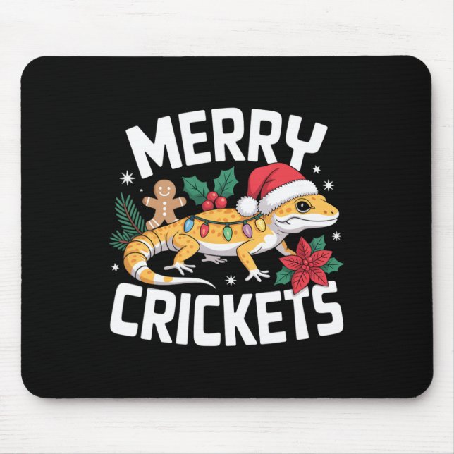 Niedlich Leopard Gecko Christmas Pub Mousepad (Vorne)