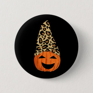 Niedlich Leopard Hat Pumpkin Button