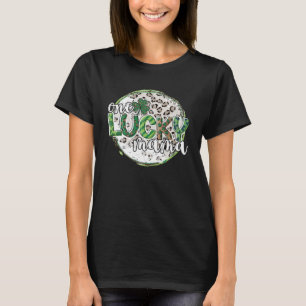 Niedlich Leopard Kariert St Patrick's Day One Luck T-Shirt