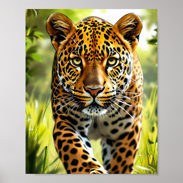 Niedlich Leopard Poster (Vorne)