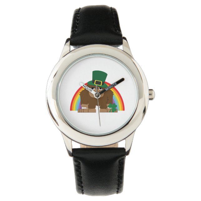 Niedlich Leprechaun Bigfoot Armbanduhr (Vorderseite)