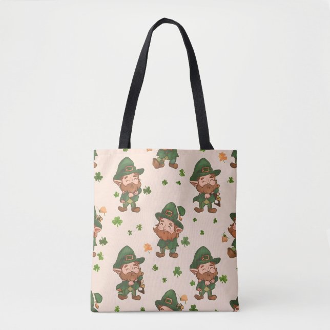 Niedlich Leprechaun Muster Tasche (Vorderseite)