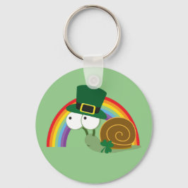 Niedlich Leprechaun Snail Schlüsselanhänger