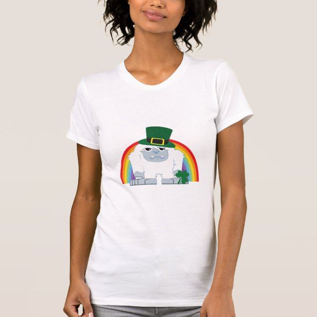 Niedlich Leprechaun Yeti T-Shirt (Vorderseite)