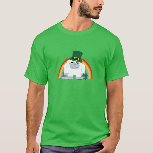 Niedlich Leprechaun Yeti T-Shirt (Vorderseite)
