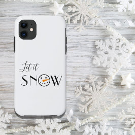 Niedlich Let it Snow Snowman Case-Mate iPhone Hülle