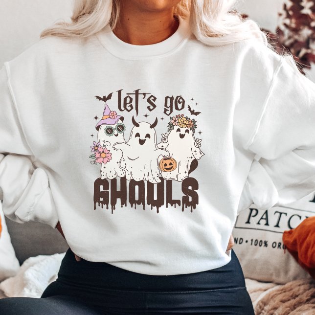 Niedlich Let's Go Ghouls Halloween Sweatshirt (Von Creator hochgeladen)