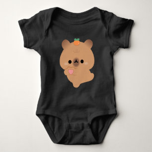 Niedlich Liebe Capybara Baby Strampler