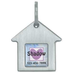 Niedlich Light Blue Lila Heft Name und Telefonnumm Tiermarke