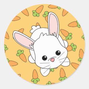 Niedlich Lil' Bunny Runder Aufkleber