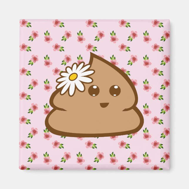 Niedlich Lil Poo Magnet (Vorne)