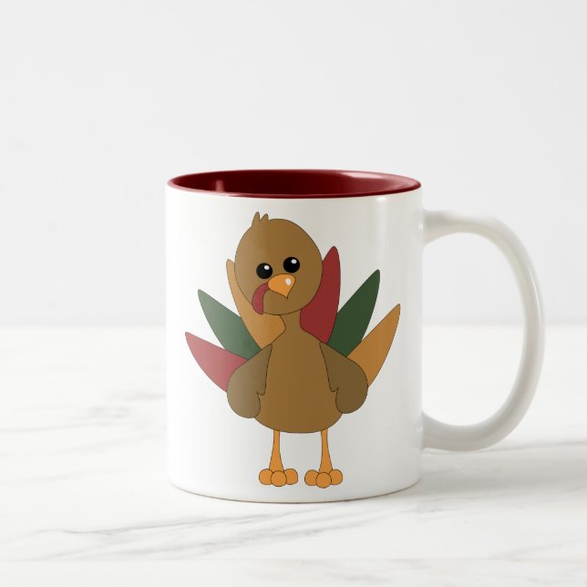 Niedlich Lil' Türkei Zweifarbige Tasse (Rechts)