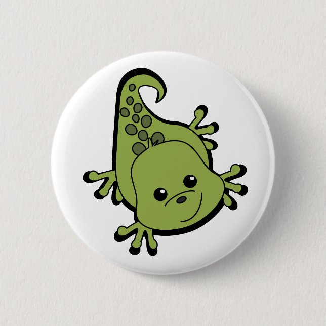 Niedlich Lil'Lizard Button (Vorderseite)