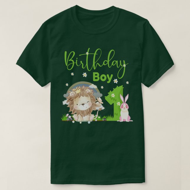 Niedlich Lion 1. Geburtstag Junge T-Shirt (Design vorne)