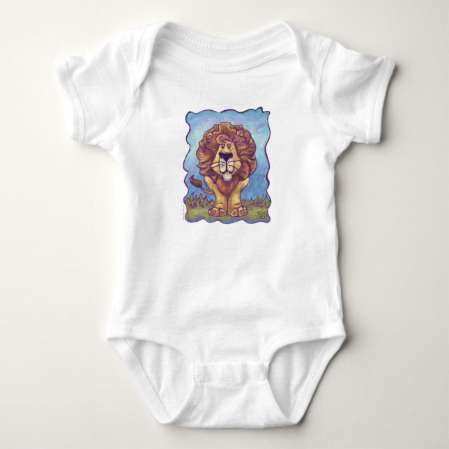 Niedlich Lion Baby Jersey Bodysuit Baby Strampler (Vorderseite)