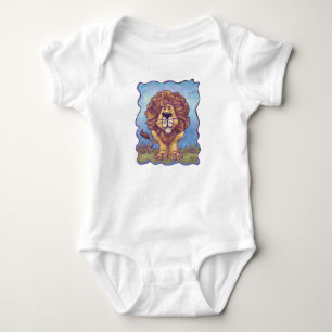 Niedlich Lion Baby Jersey Bodysuit Strampler