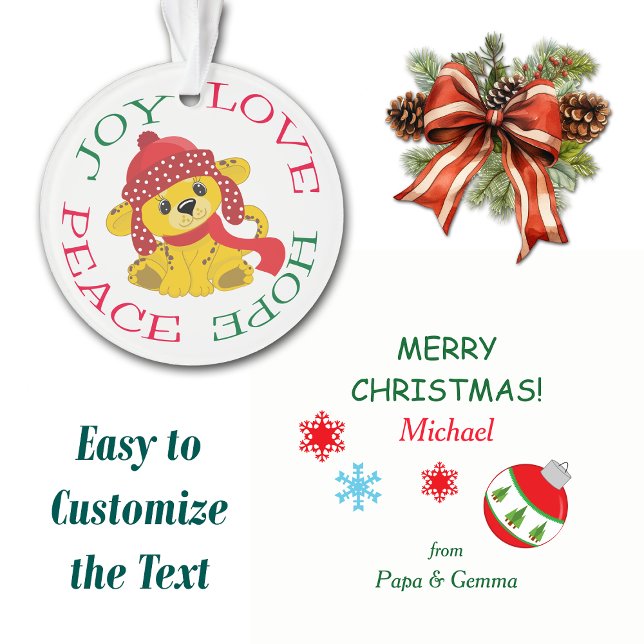 Niedlich Lion Cub Kids Ornament (Von Creator hochgeladen)