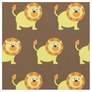 Niedlich Lion Kid Baby Kinderzimmer Brown Big Cat Stoff