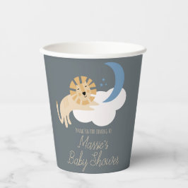 Niedlich Lion Moon Cloud Baby Dusche Danke Pappbecher