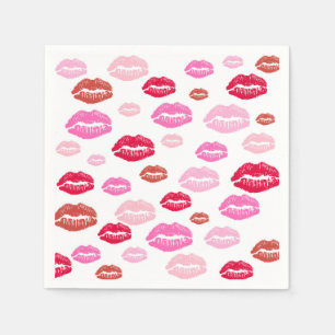 Niedlich Lippen Junggeselinnen-Abschied Napkins Serviette