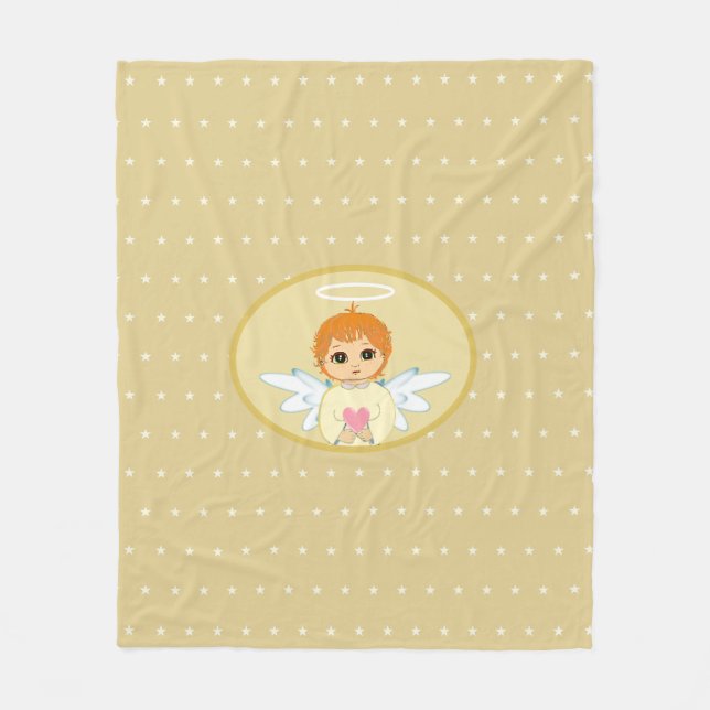 Niedlich Little Angel Fleecedecke (Vorderseite)