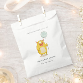 Niedlich Little Aqua Yellow Monster Kinderdusche l Geschenktütchen