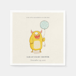Niedlich Little Aqua Yellow Monster Kinderdusche l Serviette