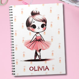 Niedlich Little Ballerina Girl Notizblock