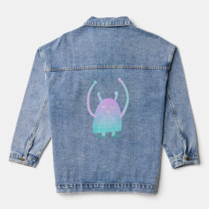 Niedlich Little Blue Monster Jeansjacke