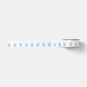 Niedlich Little Blue Monster Satinband