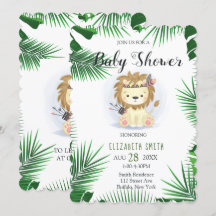 Niedlich Little Boho Lion Baby Boy Dusche