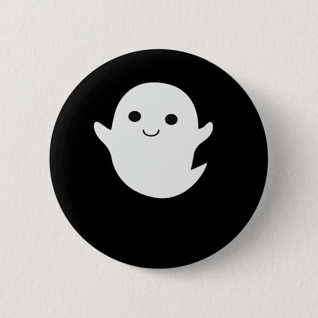 Niedlich Little Boo Angepasst Button (Vorderseite)