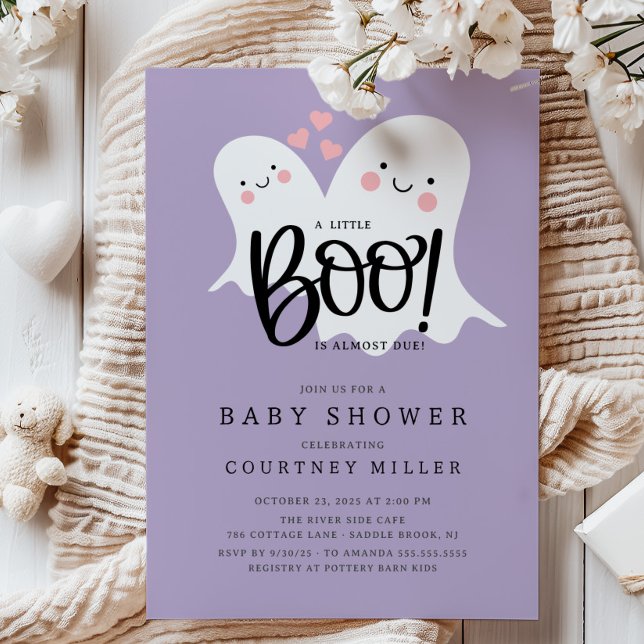 Niedlich Little Boo Baby Dusche Einladung (Von Creator hochgeladen)