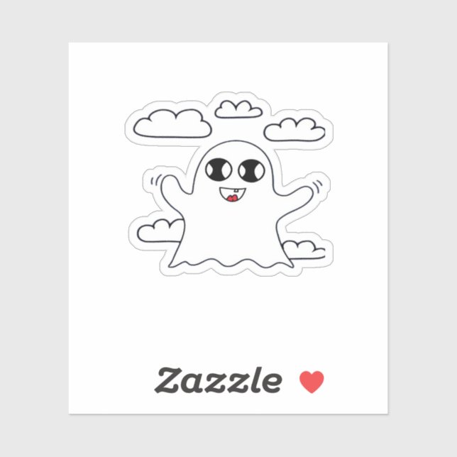 Niedlich Little Boo Creative Style Aufkleber (Blatt)