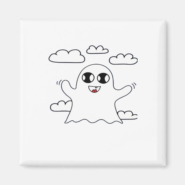 Niedlich Little Boo Creative Style Magnet (Vorne)