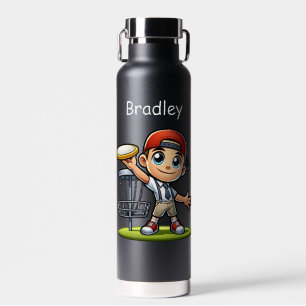 Niedlich Little Boy Playing Disk Golf Personalisie Trinkflasche