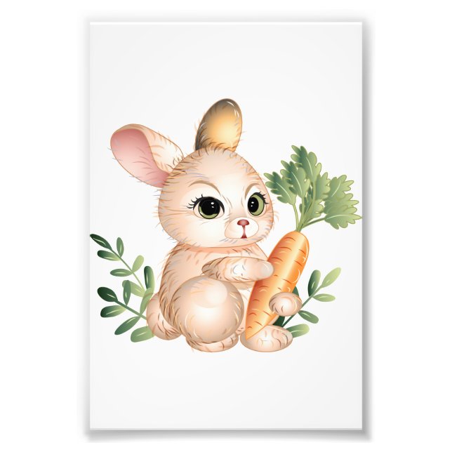 Niedlich Little Bunny Fotodruck (Vorne)